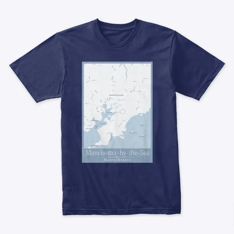 Manchester-By-The-Sea Map Wall Decor