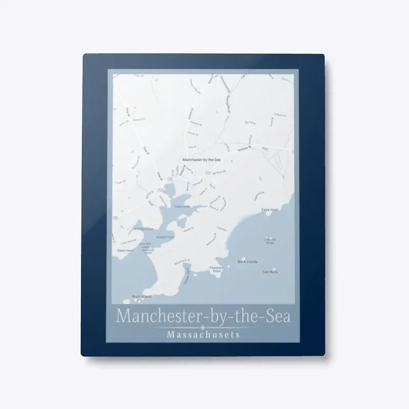 Manchester-By-The-Sea Map Wall Decor